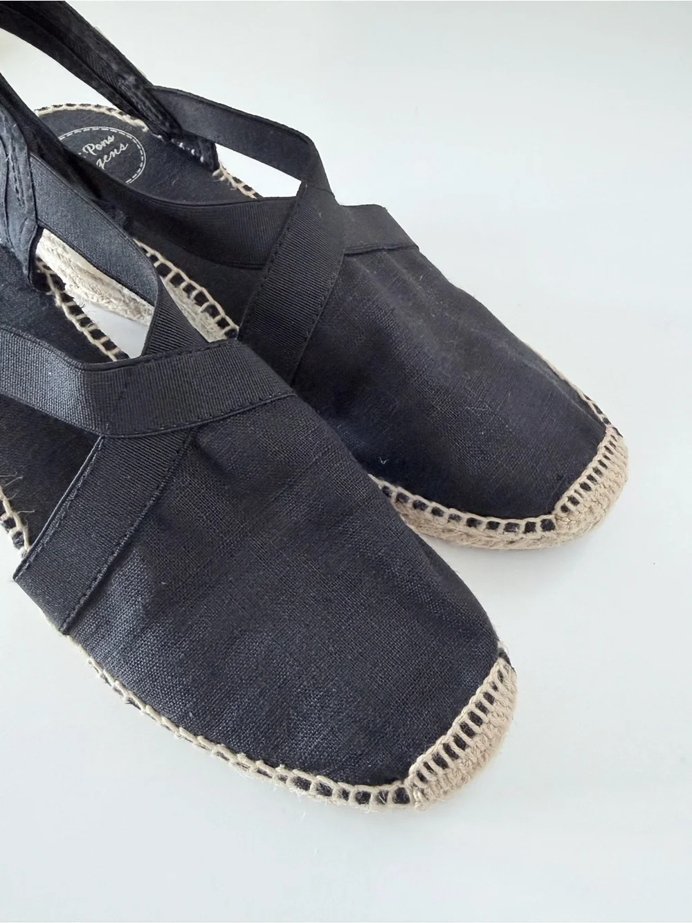 Toni Pons Black 'Ter' Espadrille Sandal Size 40 - New Without Tags
